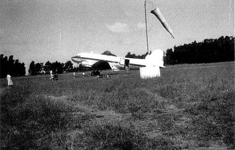 DC3 at Njombe airport in the Southern Highlands in the 1950s. Photo sent by Joyce Delap.