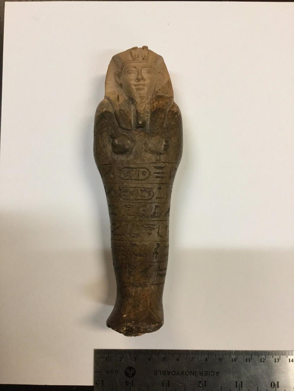 1 Introduction I chose to translate a shabti, an Egyptian funerary figurine, from the Royal Ontario Museum - actually, a replica of the shabti that belongs to the interactive children s gallery