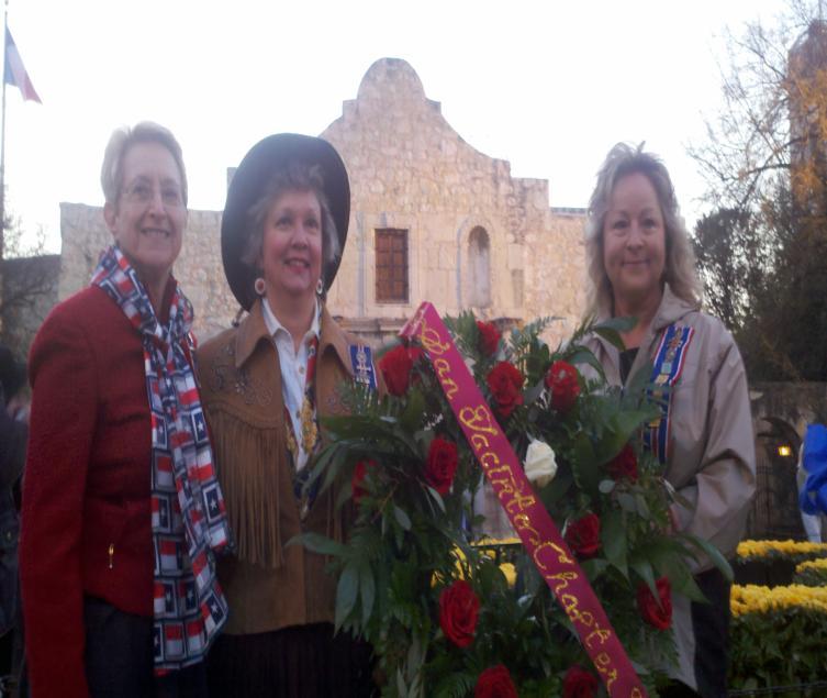 San Jacinto Dispatch Page 3 of 10 I stood in Alamo Plaza with Martha Haydel and Cindie Gruetzmacher before dawn on