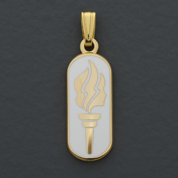 Torch Pendant 8 You will receive a torch necklace with the Young Women torch logo on it.