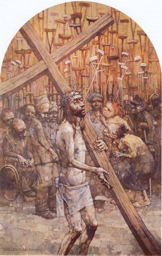 SECOND STATION Jesus Receives His Cross LEAD: When Jesus sees the Holy Cross, willingly, eagerly, He embraces it.