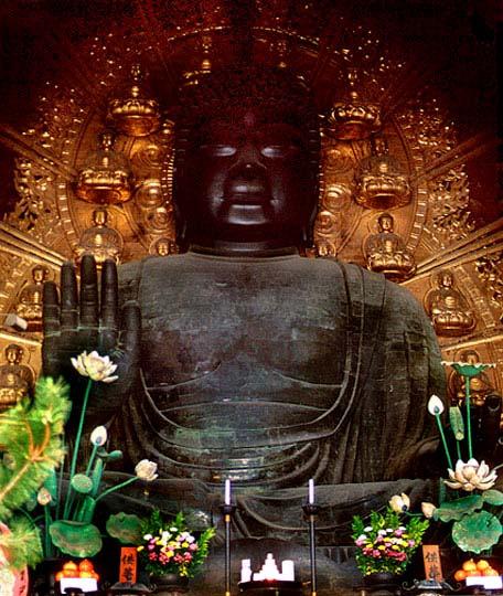 Nara's Todaiji temple Emperor Shomu (701-756) made Buddhism the official state