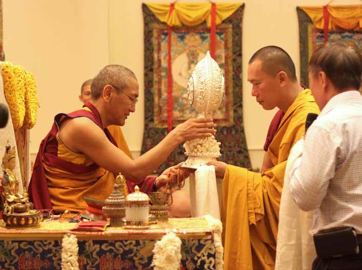 The resident teacher of Losang Drakpa Centre in Kuala Lumpur, Geshe Jampa Tsöndru, graciously accepted our invitation to serve as the ritual master.