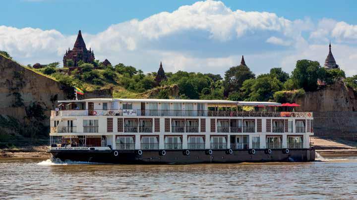 RV Irrawaddy Explorer For this exploration of Myanmar we have chartered the all-suite, luxurious river vessel the RV Irrawaddy Explorer.