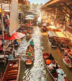 You will also see traditional Thai houses, the way they live and travel by traditonal boats.