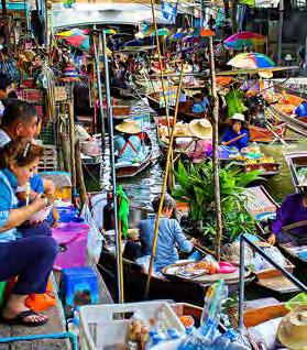 Take a long tail boat ride through the canals and see how Thai people live alongside the labyrinth of canals in this area.