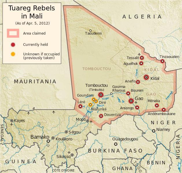 Source: http://en.wikipedia.org/wiki/file:azawad_tuareg_rebellion_2012.