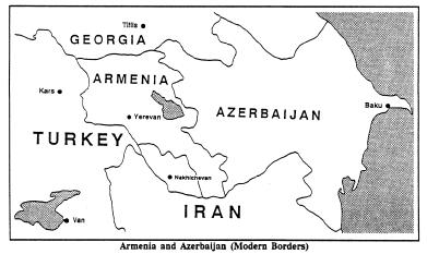 World War I 61 Armenia and Azerbaijan During the world war, Russian military power kept any recurrence of the 1905 troubles between Armenians and Azeri Turks from breaking out.