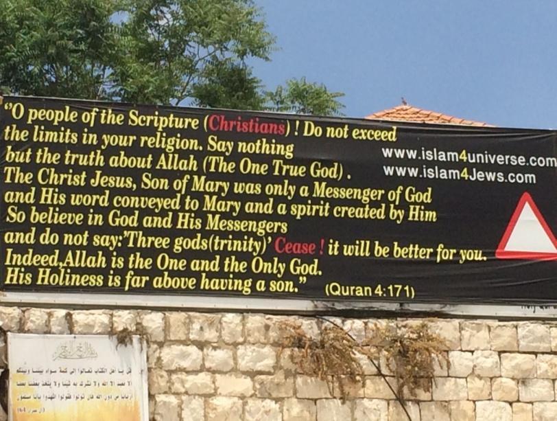 Things are not good for the Christians in the Holy Land.