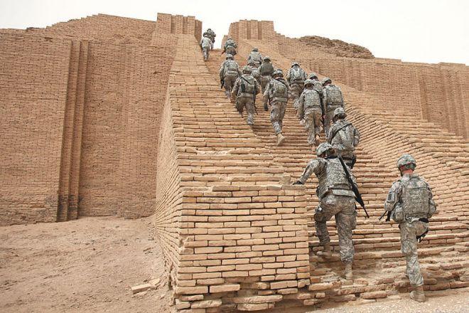 Sumer- Middle East 5000s-2000s BCE Probable cause of demise: Invasion Pictured: U.S. Soldiers climb