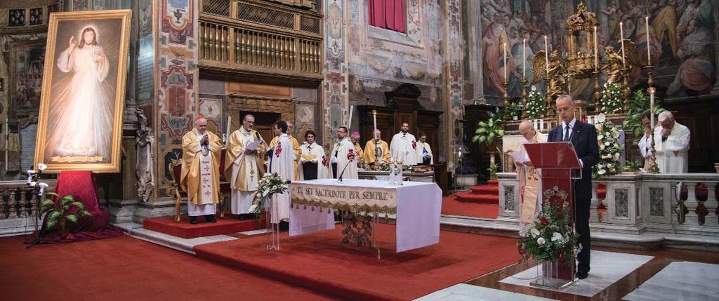 The time of the Grand Magisterium s meeting always starts with a Eucharistic celebration. In commenting on the Gospel (Lk.