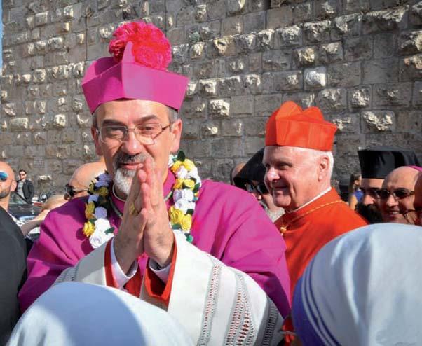 XVIII N 44 - FALL 2016 A motto for the Church in the Holy Land: To be a witness of unity The new Apostolic Administrator for the Patriarchate of Jerusalem, Msgr.