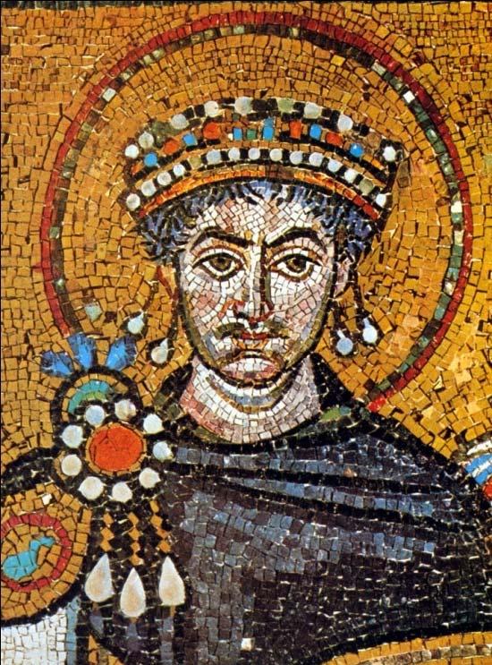 To the west the Byzantine Empire was being revived under Justinian