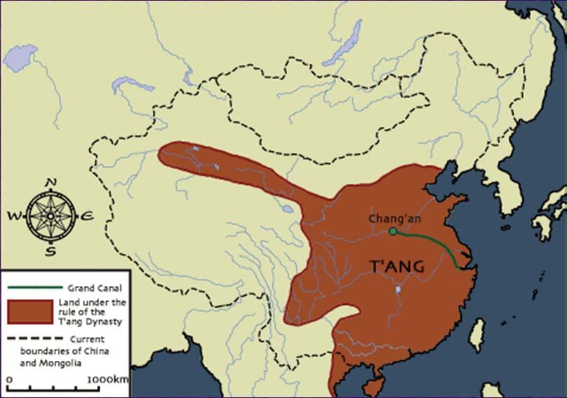 Meanwhile in East Asia... For hundreds of years after the Han Dynasty China was chaotic & fragmented. The Sui Dynasty (581 618) reunified China (built the Grand Canal).