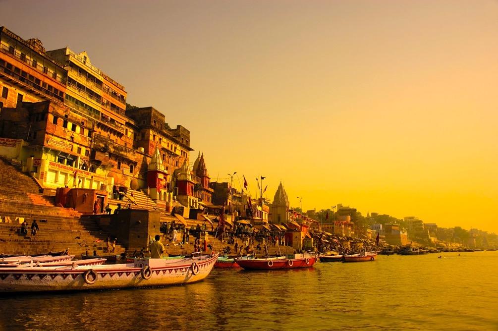 Known as the holiest of cities, Varanasi is nestled on the sacred river Ganges, where sages sit covered in ash and pilgrims bathe in the river waters.