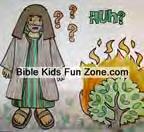 Moses Burning Bush Preschool and Toddler Crafts Safety Tips: Keep scissors out of reach of children.