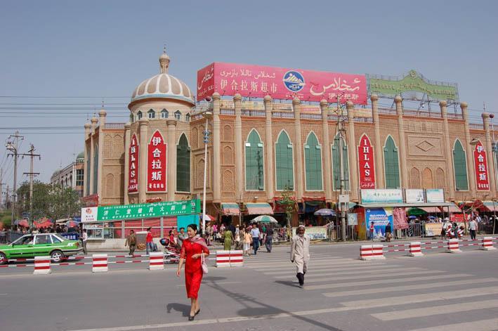 Even shopping centres are being torn down and rebuilt in modern styles They have an appearance but not the feel of authentic Uyghur architecture.