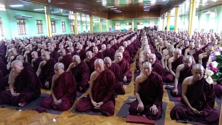 8 Buddhism in Myanmar Today Picture of Samgha According to the latest news of Buddhsim in Myanmar, the population of Buddhism is 80 percent of 52 million people.