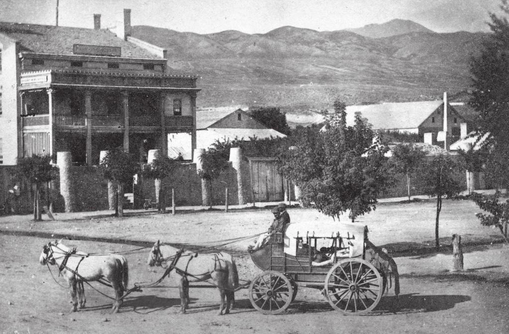 xiv introduction A view of an overland coach in front of the tithing storehouse in Great Salt Lake City in 1865.