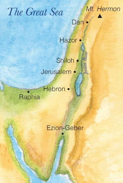 The capital is moved from Hebron to Jerusalem.