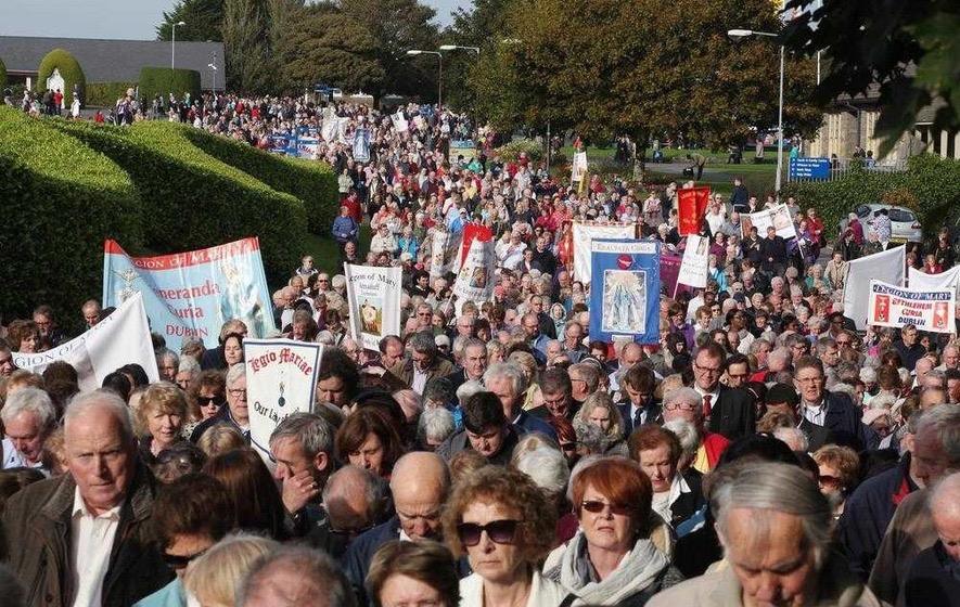 Thousands attended the National Eucharistic Congress at Knock, Co Mayo, at the weekend with a huge crowd processing through the grounds of the Marian Shrine Archbishop Martin said the Ireland of the