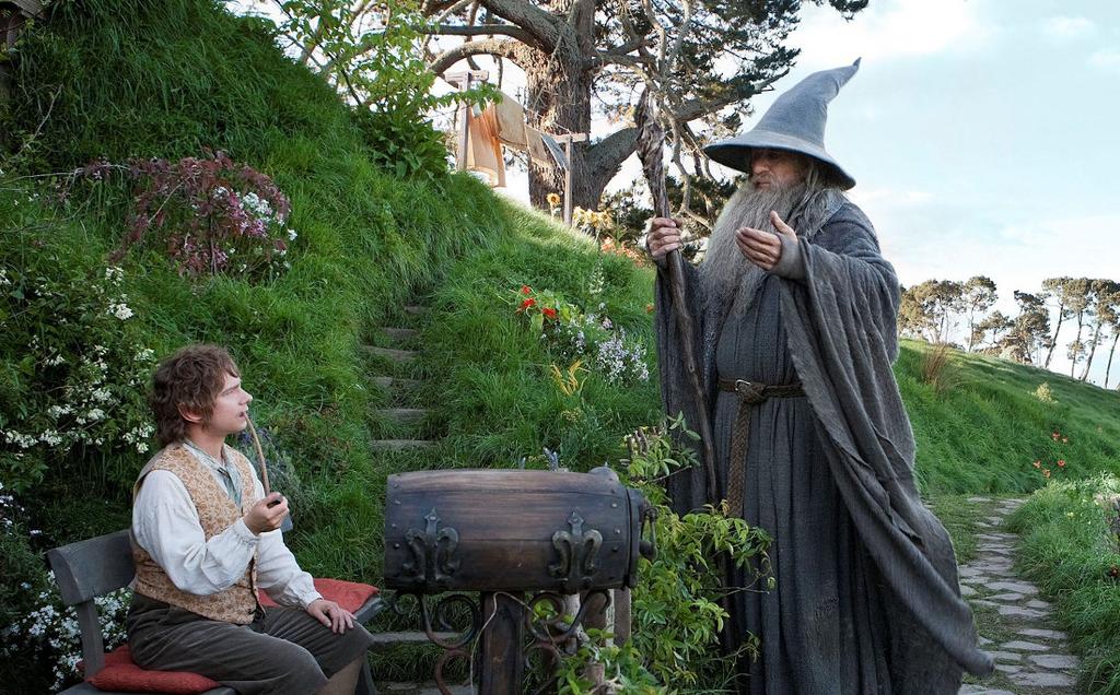 What Does Good Mean? Good morning! said Bilbo, and he meant it. The sun was shining, and the grass was very green.