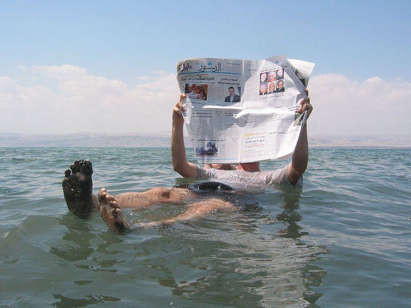 Some people feel bathing in the Dead Sea s waters