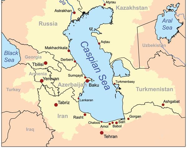 The Caspian Sea is the largest