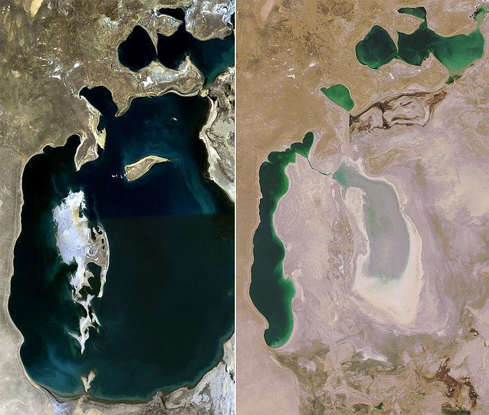 The Aral Sea has
