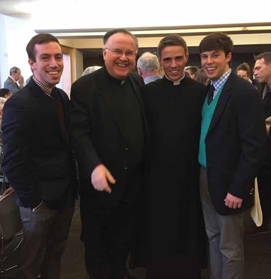IN THIS ISSUE HARVARD CATHOLIC Magazine 14 Father Salzmann was on hand for Father Joe Keefe s first solemn Mass in the U.S., December 29, St.