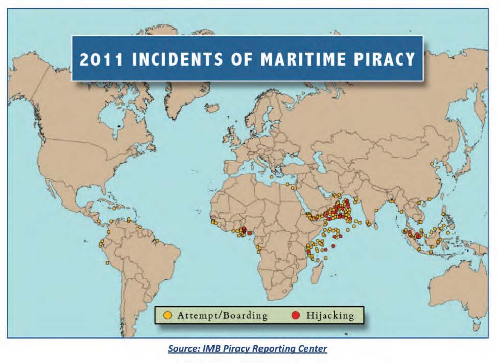 FACTORS CONTRIBUTING TO THE OVERALL COST: Ransoms: In 2011, 31 ransoms were paid to Somali pirates, totalling around $160 million.