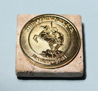 5 lb.) #02032 $20 The Coming King Coin Paperweight 24kt