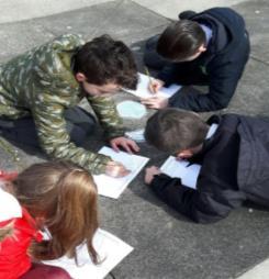 The children were put into pairs and had a variety of Maths challenges to complete in the morning,