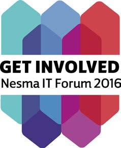 FEATURED ARTICLE IT FORUM 2016: GET INVOLVED Nesma s 2016 IT forum, Get Involved, took place at the Park Hyatt Jeddah on January 27-28, 2016.