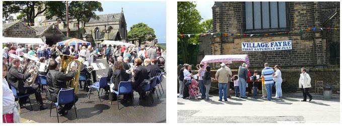 Activities include the village fayre, Village community group, under