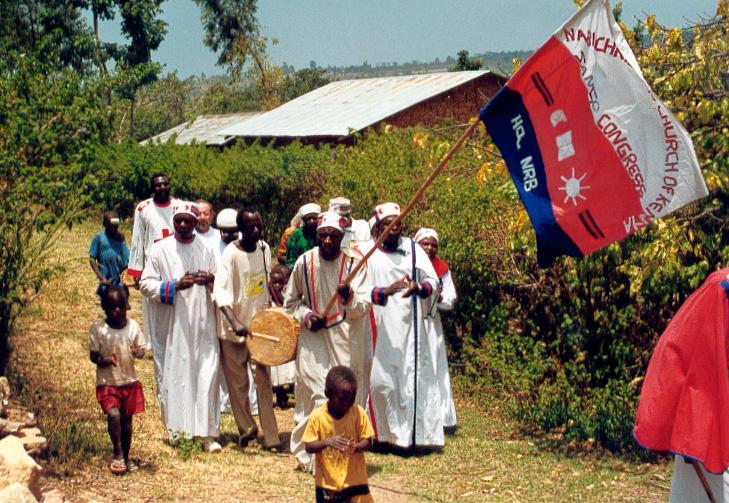Kivuli II raises the church flag to open the 50 th anniversary celebrations of