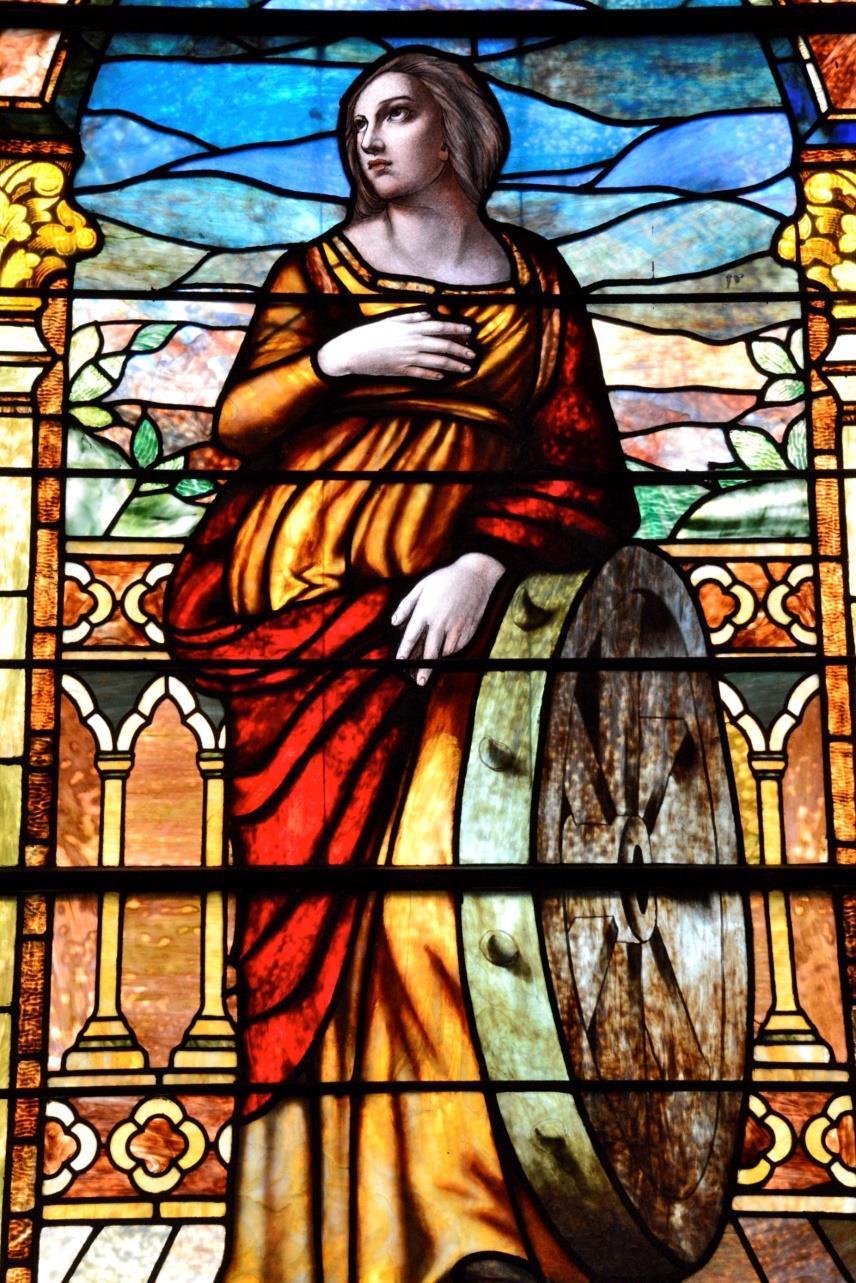 Saint Catherine of Alexandria Catherine had been converted by a vision. When she argued against false gods, refuting the Emperor s philosophers, she was sent to death on a spiked wheel.