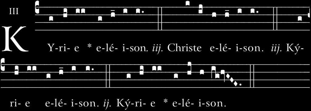 In a sung Mass, the choir sings the Kyrie, alternating with the congregation: Stand At the right side of the altar, the celebrant recites the Introit (proper to the day).