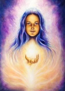 Ascended Masters Saint Germain: Protection, Courage, direction, healing, inspiration, connected to the crown chakra.