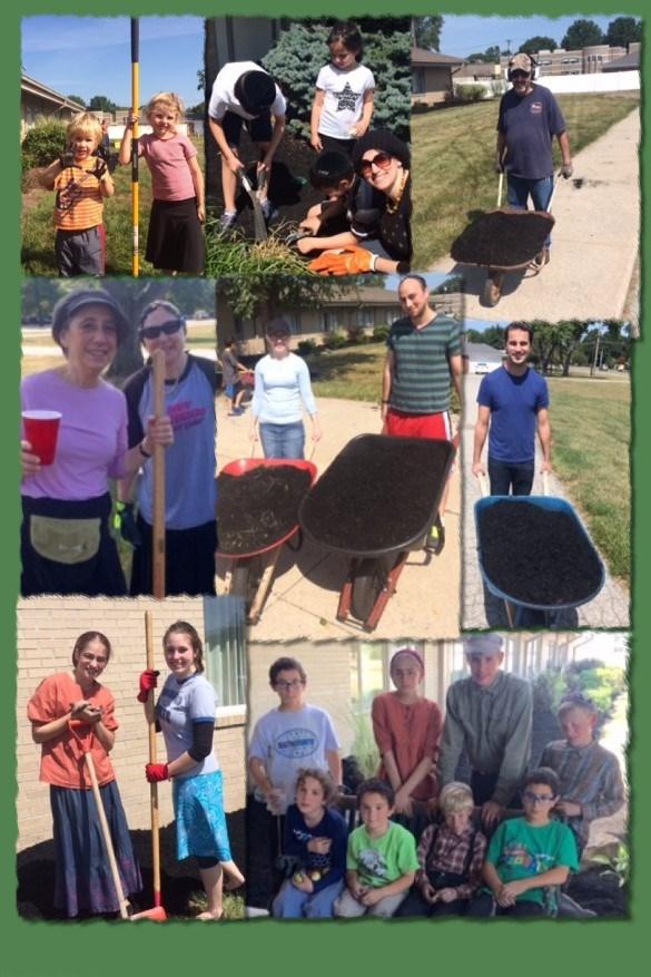 4 This past Sunday, September 3rd many of our members came out to help us beautify the outside of the shul The new landscaping looks beautiful!