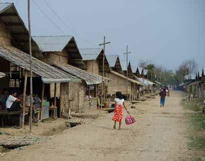 Mai Nar village in Myanmar hosts a camp for internally displaced people.