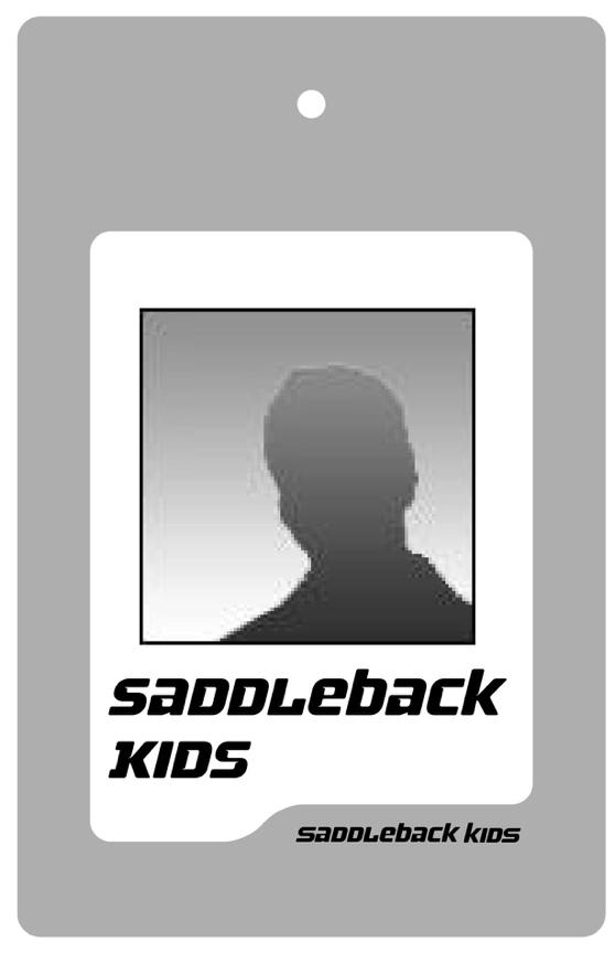 All Saddleback Kids staff can be identified by their black nametag lanyard.