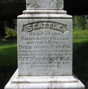 to his grave. From his gravesite, you can look across Puget Sound to the city named for him.