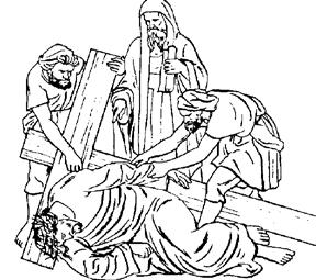 IX STATION: JESUS FALLS THE THIRD TIME The Lord does not faint or grow weary. He gives power to the faint, and strengthens the powerless.
