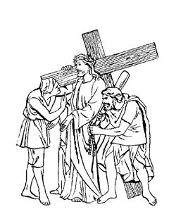 II STATION: JESUS IS MADE TO CARRY HIS CROSS Carrying his own cross he went out of the city to the place of the skull, or as it was called in Hebrew, Golgotha.