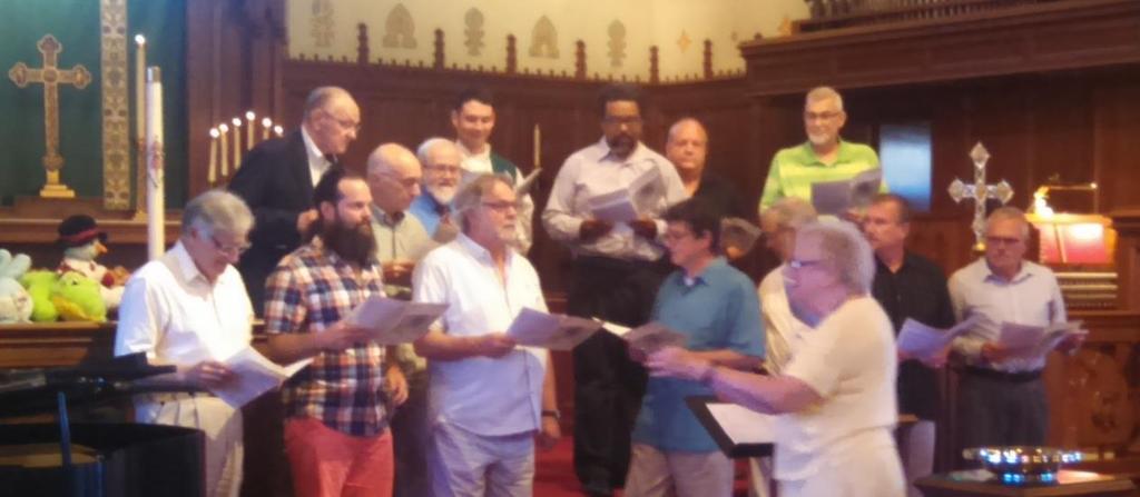 congregation, and cadre of singing friends joined voices and opened the service with a stirring rendition of I ll Walk with God, theme song of Hollywood s