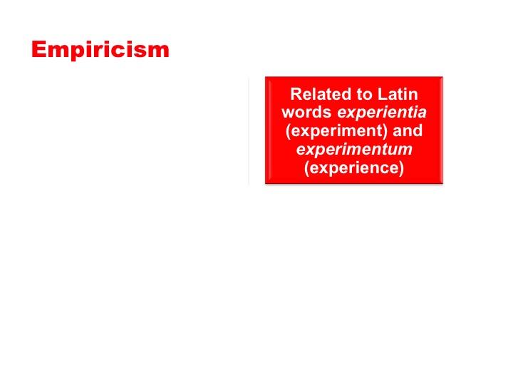 Screen 15: It is related to the Latin terms for experiment and experience.