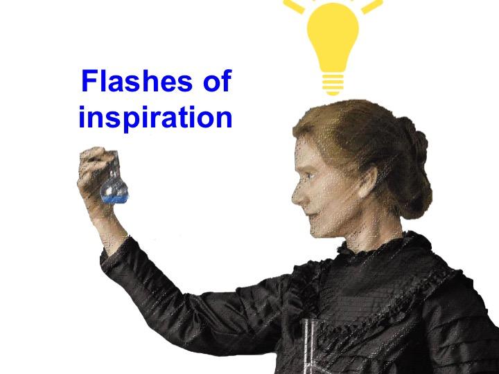 Screen 31: Many researchers create hypotheses when they get a flash of inspiration.