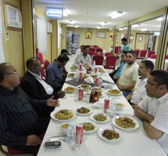 The event was held in the management mess hall in al Shmaisy camp and a certificate of