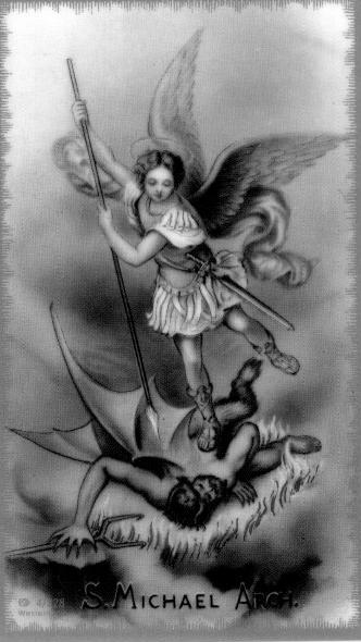 God s help. (Good News Bible, Ephesians 6:11-18) Fall of 1954: Apparition of St. Michael, Angel of Peace As a preparation for her mission, Sister is graced with an appearance of St.